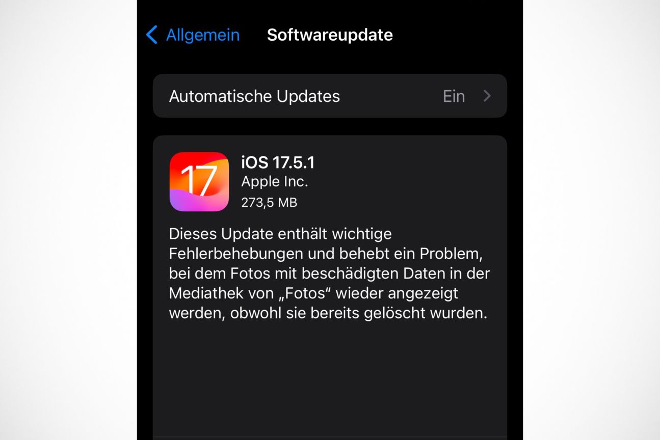iOS 17.5.1 Changelog iOS 17.5.1 Changelog