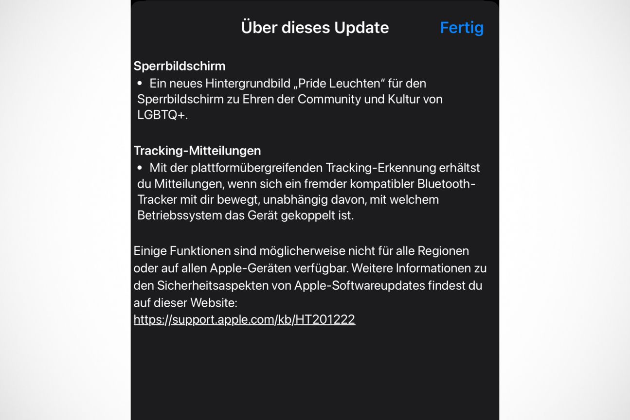 Das Changelog für iOS 17.5 Das Changelog für iOS 17.5