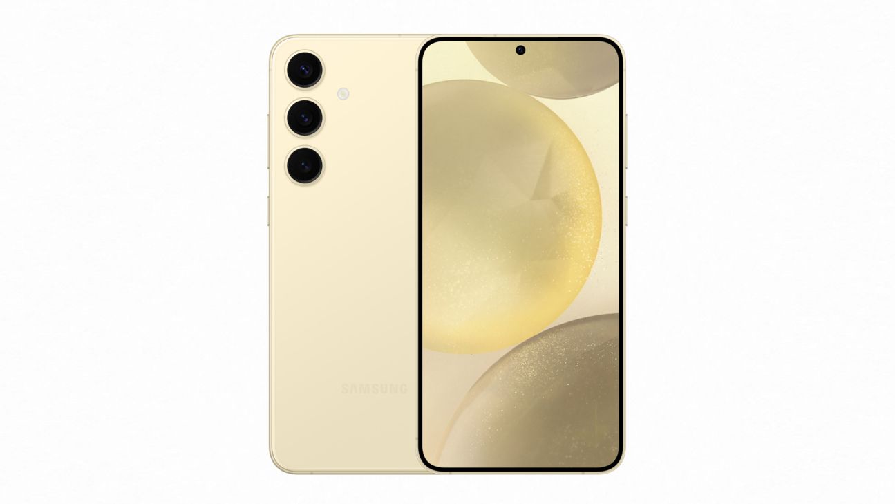 samsung-galaxy-s24-plus-amberyellow-front Samsung Galaxy S24+ Amber Yellow