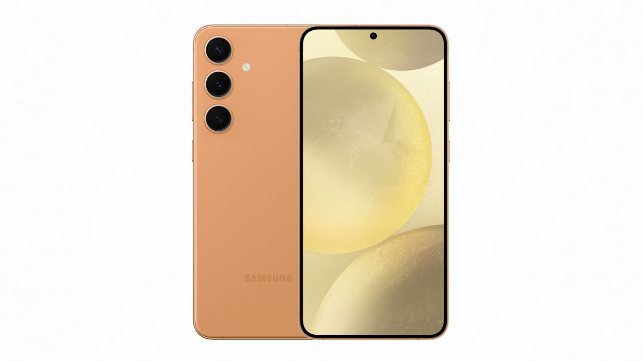 samung-galaxy-s24-plus-sandstoneorange-front Samsung Galaxy S24+ Sandstone Orange