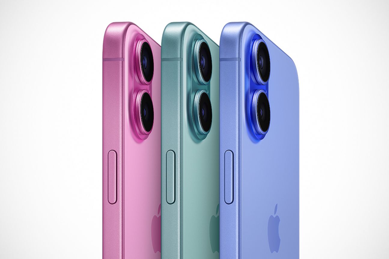 iPhone 16 in Pink, Grün und Blau