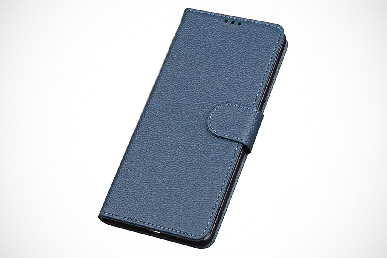 qichenlu Magnet Cover Echtleder Hülle Redmi Note 13 Pro 5G