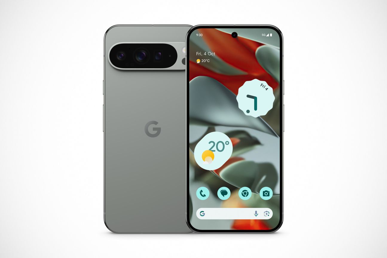 Das Google Pixel 9 Pro XL in der Farbe Hazel Das Google Pixel 9 Pro XL in der Farbe Hazel