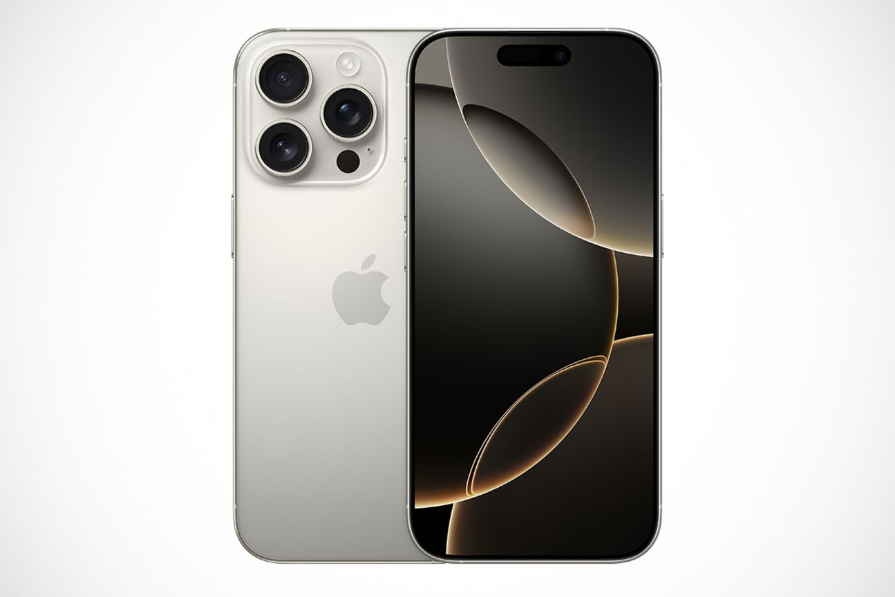 iPhone 16 Pro in der Farbe Titan Natur iPhone 16 Pro in der Farbe Titan Natur