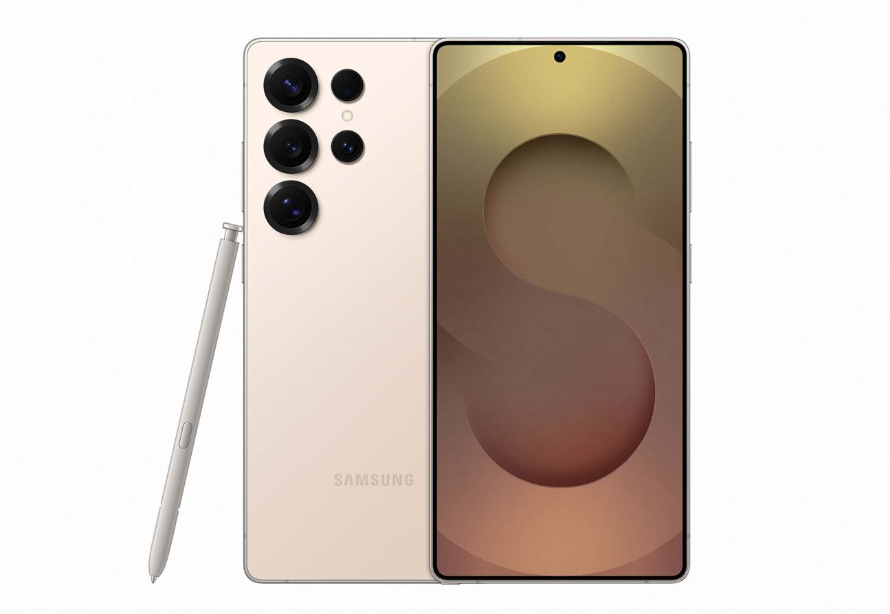 Samsung Galaxy S25 Ultra in der Farbe Titanium Pinkgold