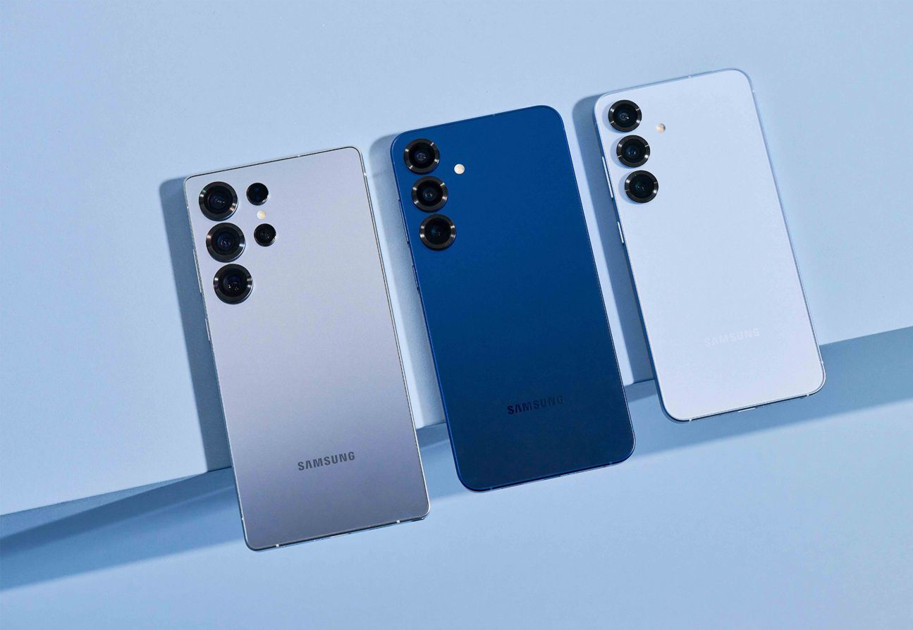 galaxy-s25ultra-titaniumsilverblue-s25plus-navy-s25-icyblue Samsung Galaxy S25 Familie