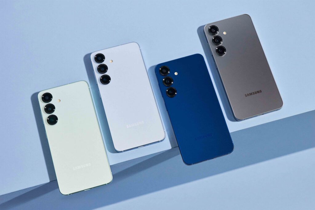Galaxy S25 Plus in Mint, Icyblue, Navy und Silver Shadow Galaxy S25 Plus in Mint, Icyblue, Navy und Silver Shadow