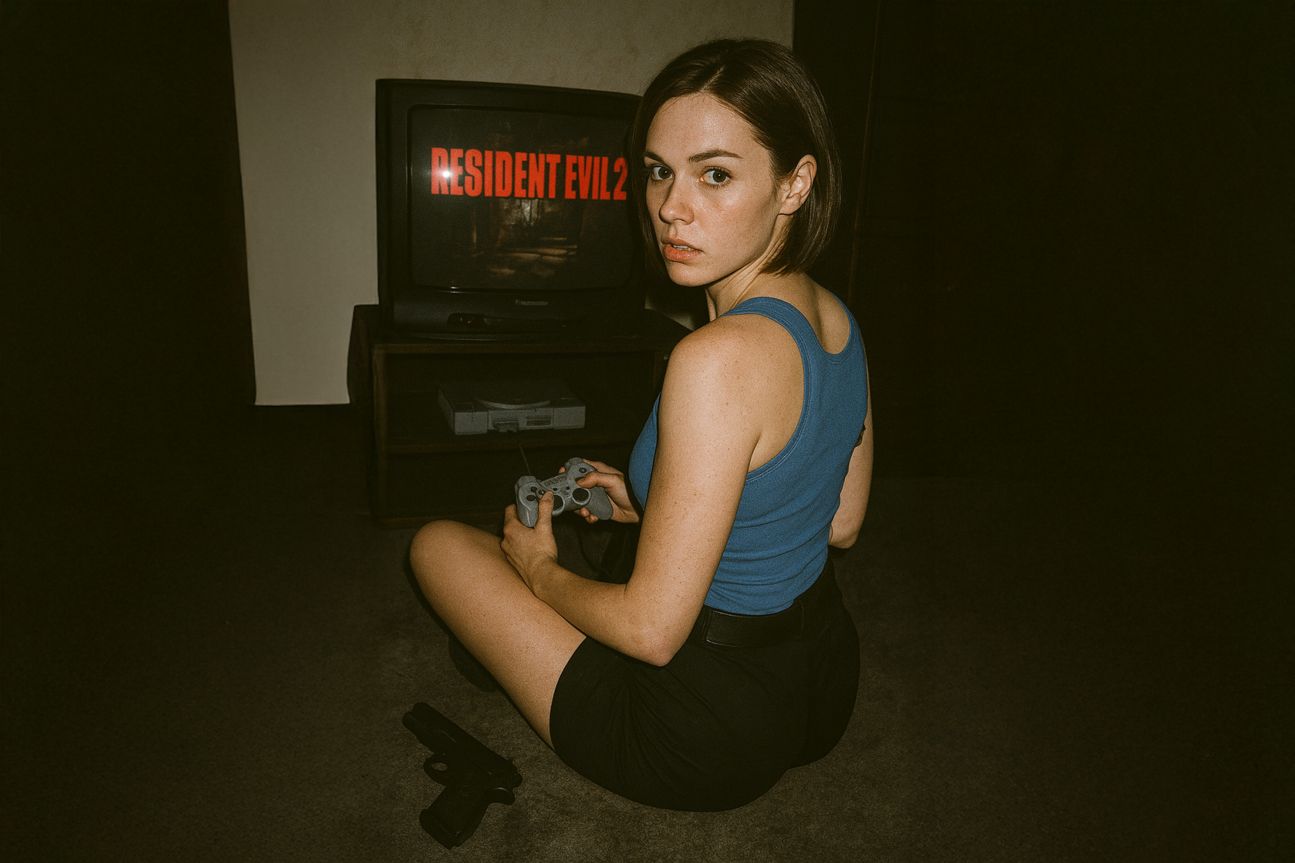 Jill-Valentine Jill Valentine spielt Resident Evil 2
