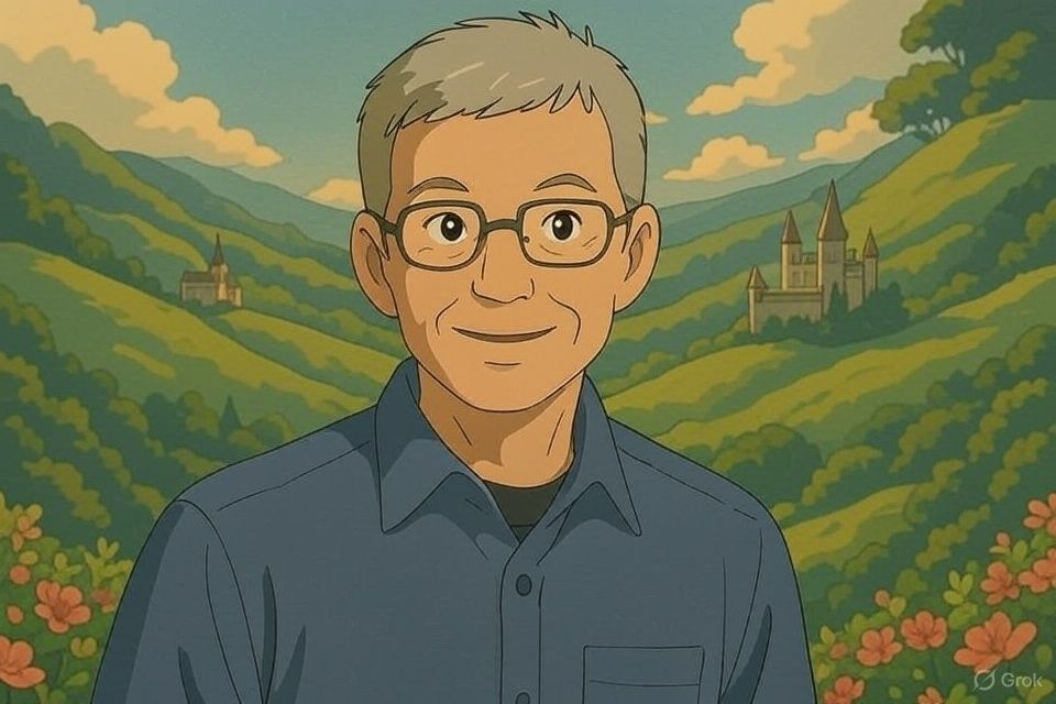 Tim Cook animiert im Studio Ghibli-Stil