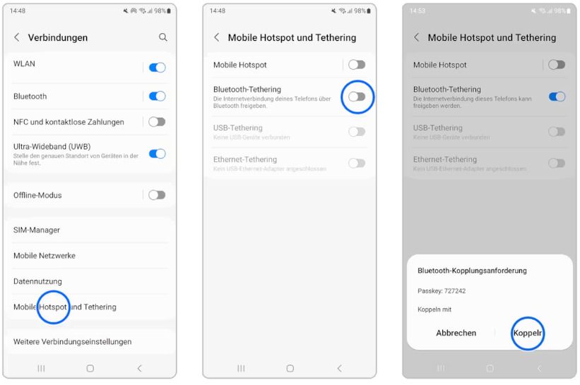 samsung-bluetooth-tethering-beispiel Samsung Bluetooth Tethering Beispiel