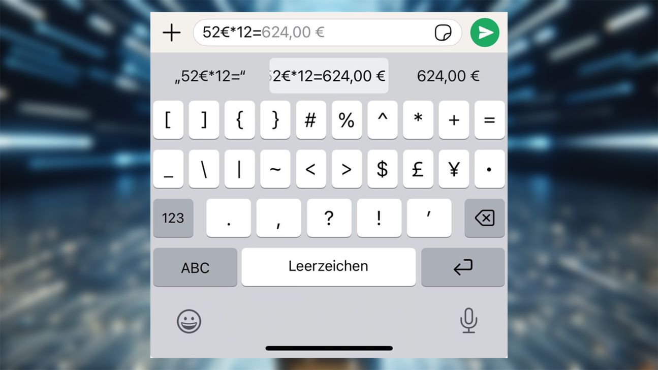 Versteckter Taschenrechner auf iPhone in Aktion Versteckter Taschenrechner auf iPhone in Aktion