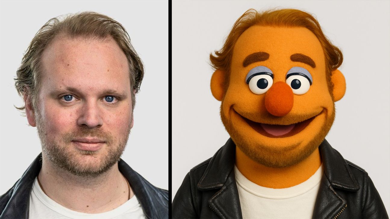 Chris als Muppet erster Versuch