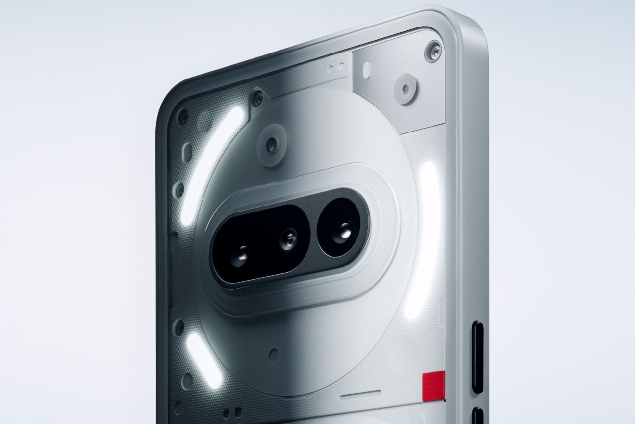 Das Nothing Phone (3a) in Weiß