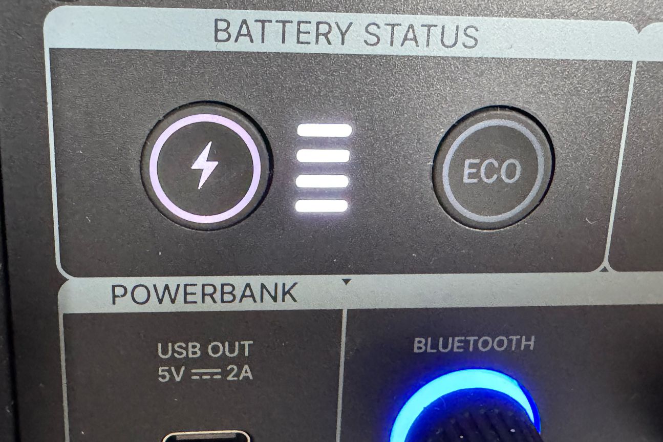 Teufel Rockster Air 2 Akku Anzeige