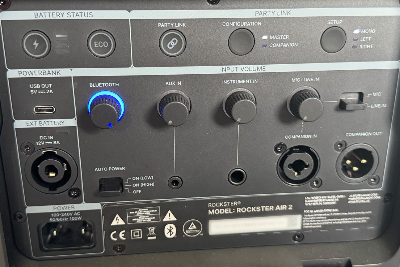Teufel Rockster Air 2 Rückseite