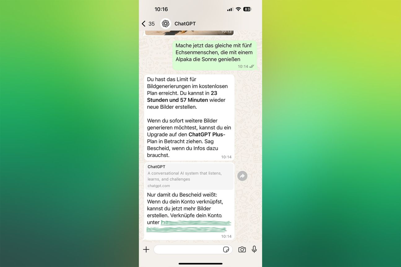 ChatGPT schlägt die Anmeldung vor ChatGPT schlägt die Anmeldung vor