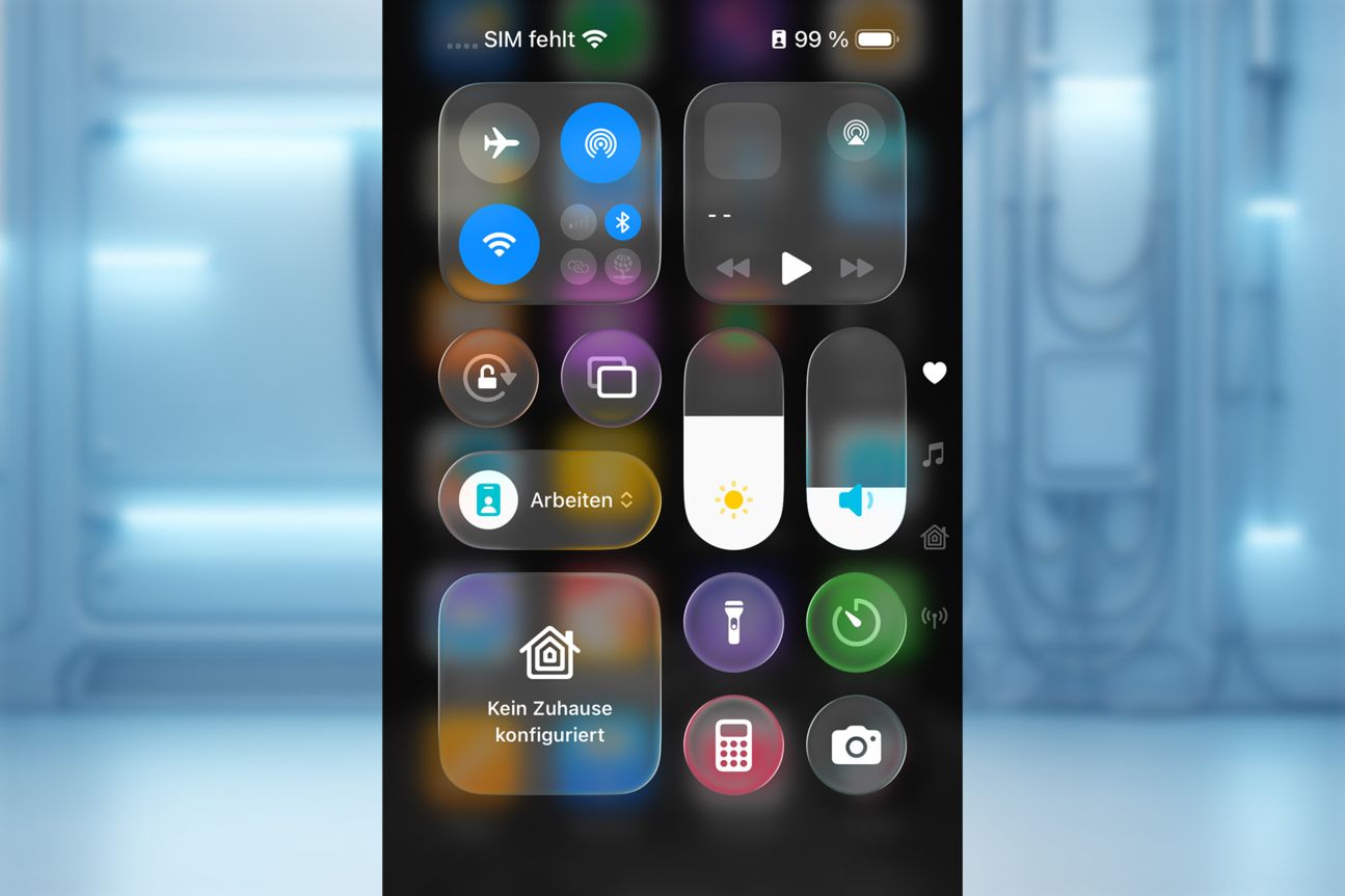 iOS 26 Kommandozentrale