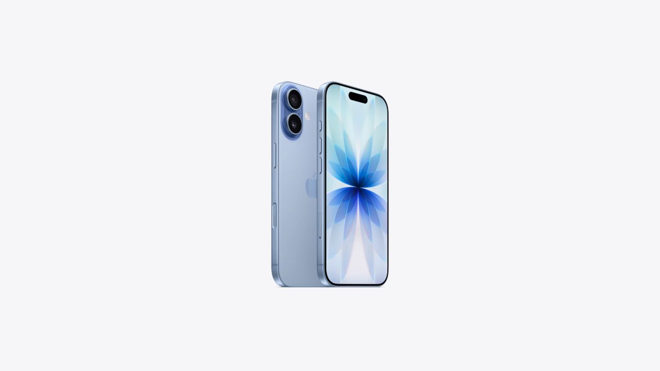 iPhone 17 Nebelblau iPhone 17 in der Farbe Nebelblau