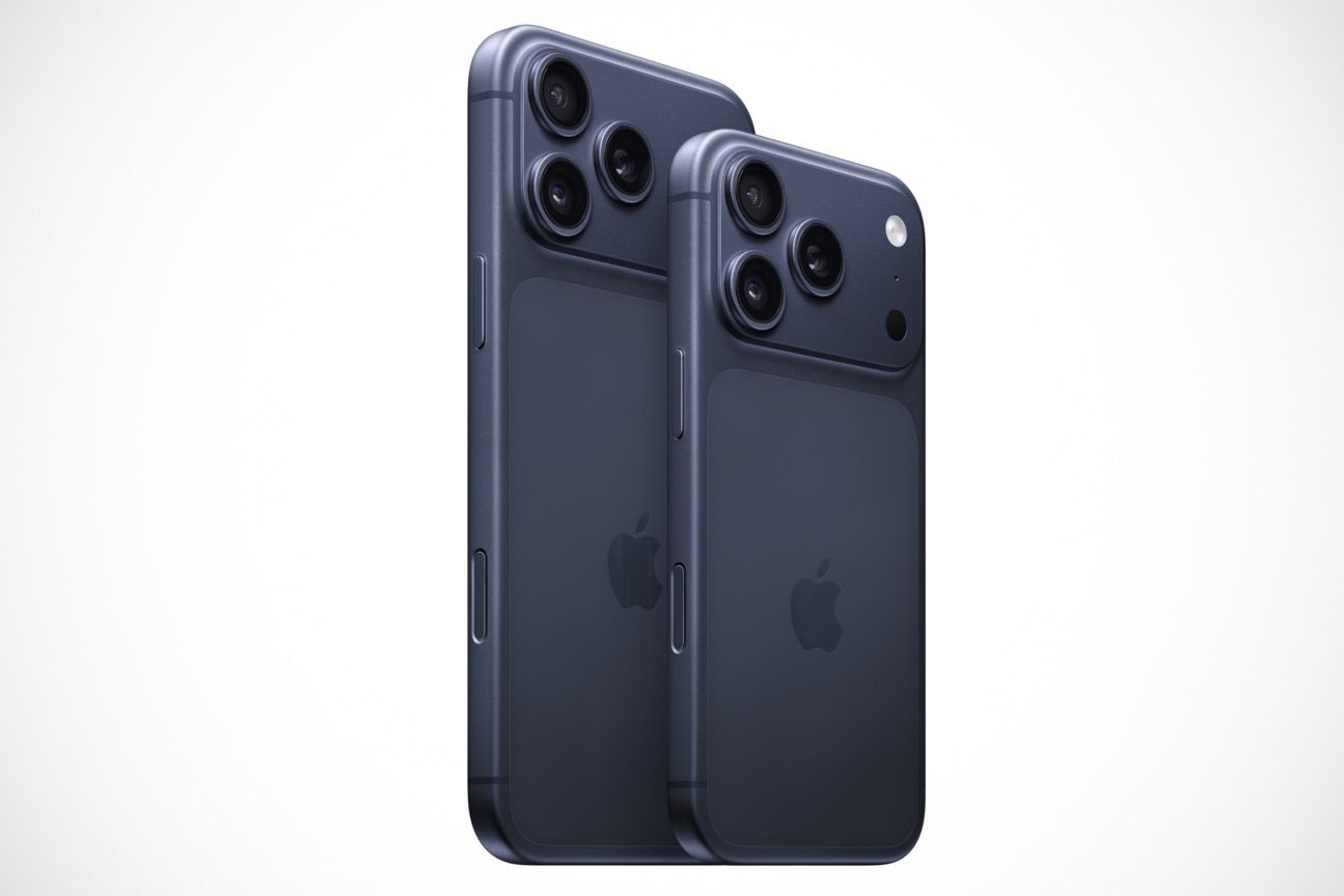 iPhone 17 Pro und Pro Max in Tiefblau