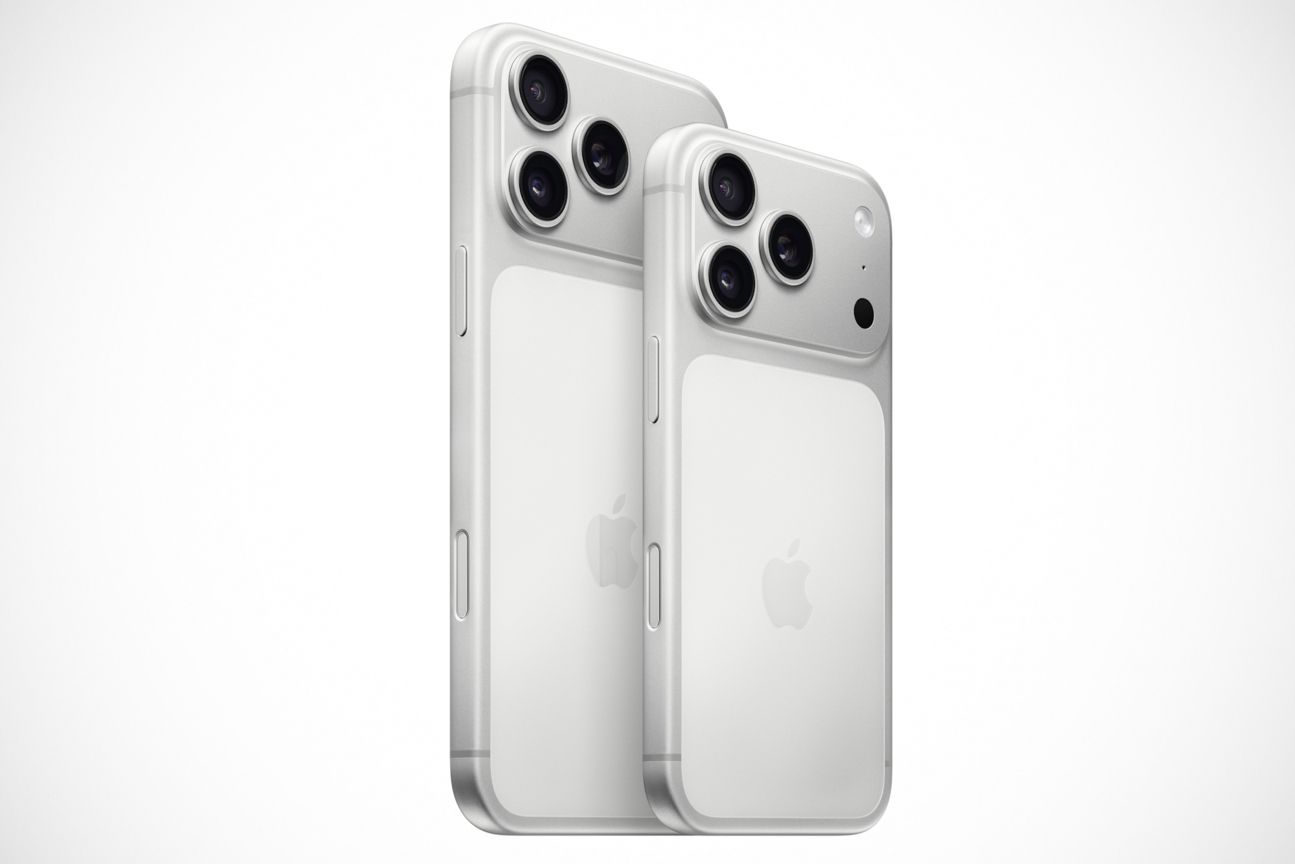 iPhone 17 Pro und Pro Max in Silber iPhone 17 Pro und Pro Max in Silber