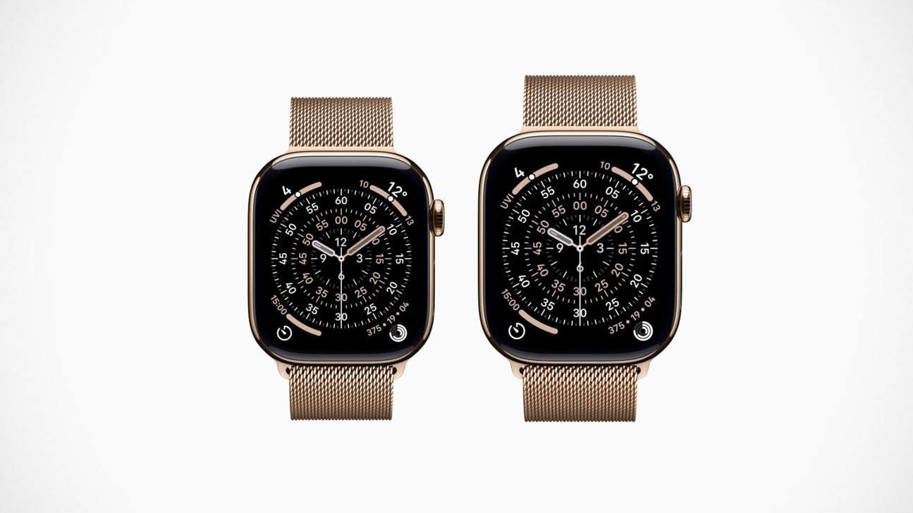 Apple Watch 11 aus Titan in der Farbe Gold