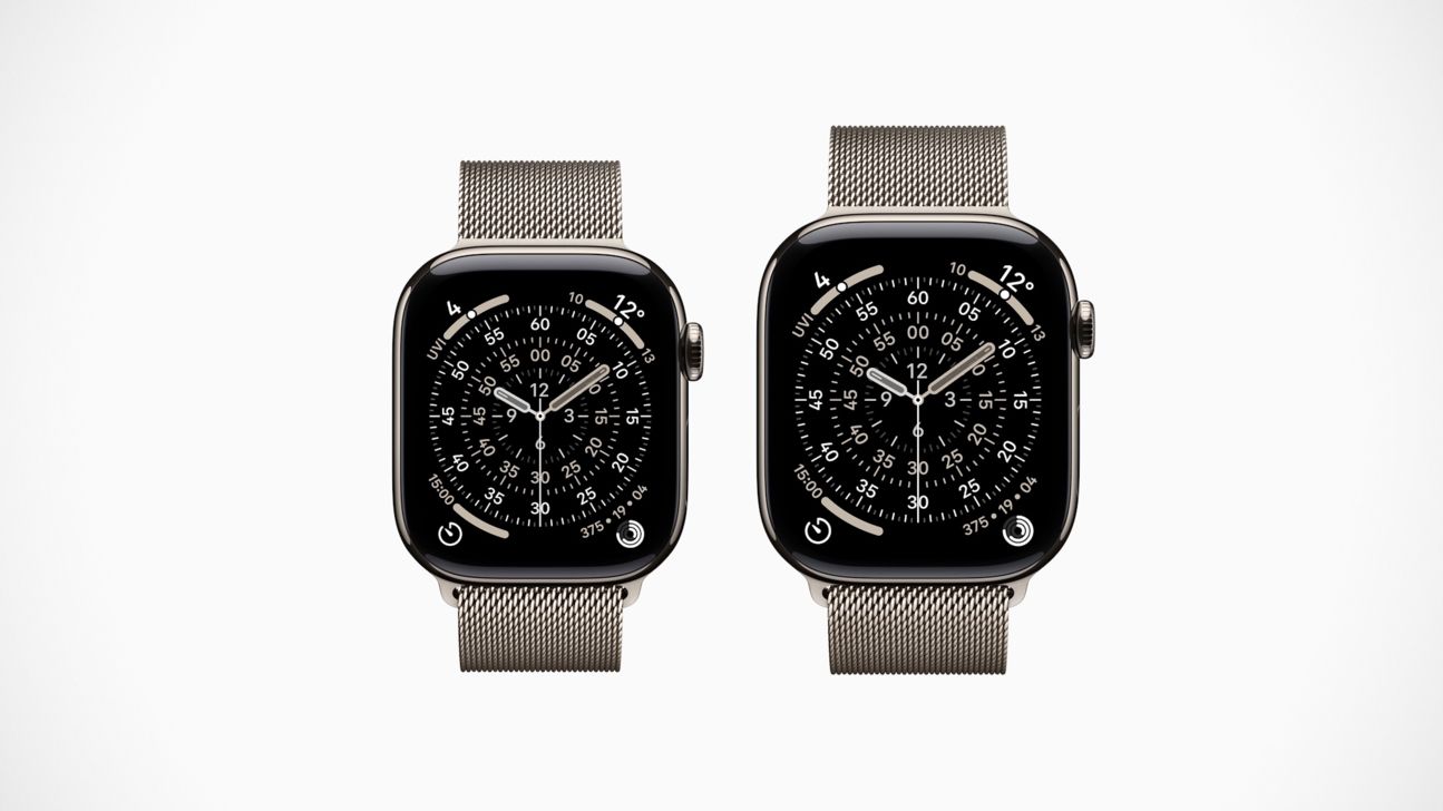 Apple Watch 11 (Titan) in der Farbe Natur Apple Watch 11 (Titan) in der Farbe Natur