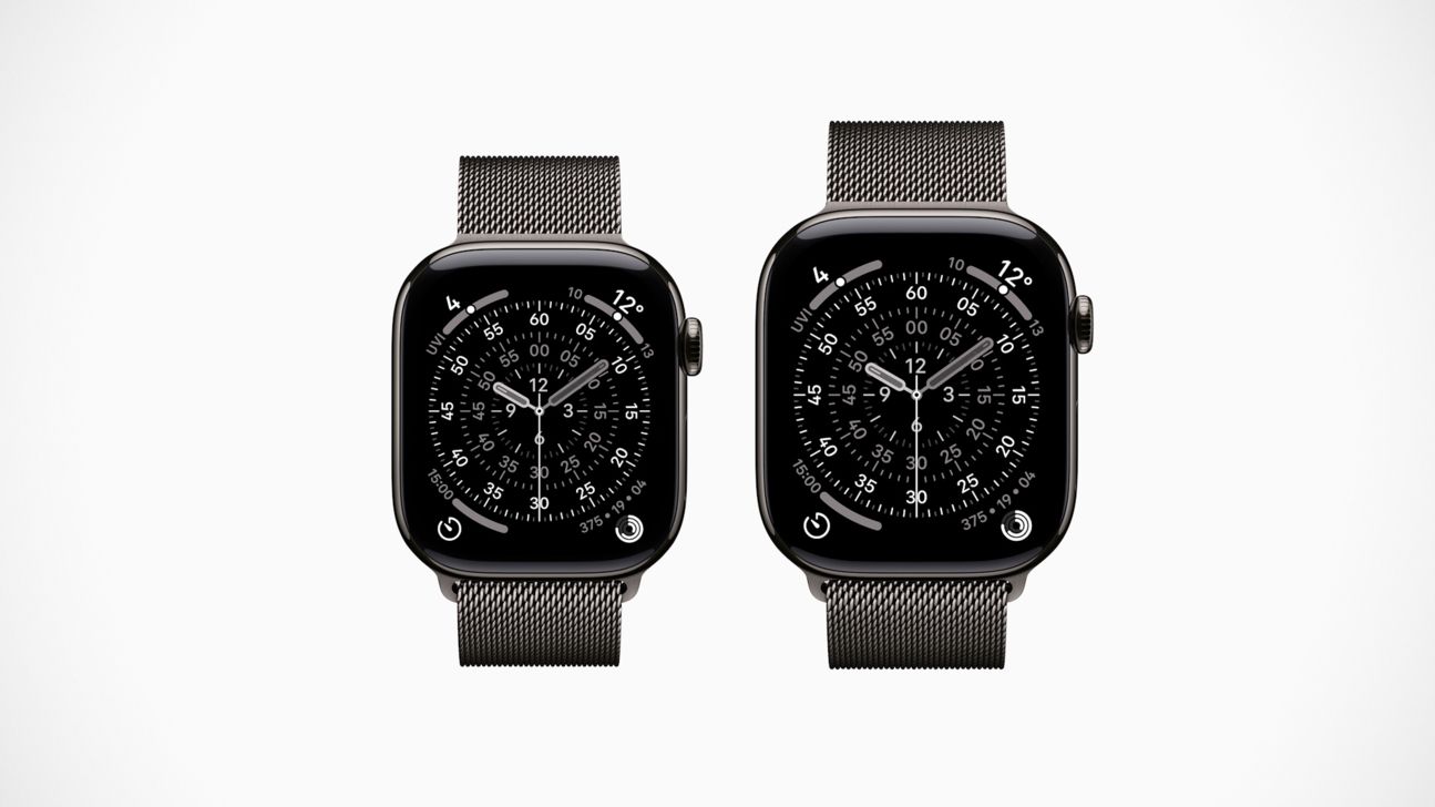 Apple Watch 11 (Titan) in der Farbe Schiefer Apple Watch 11 (Titan) in der Farbe Schiefer
