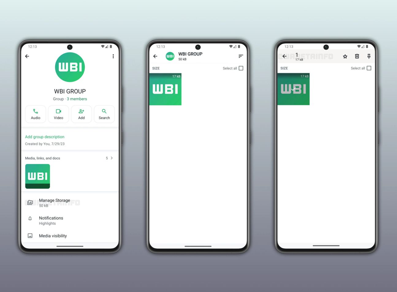 WABetaInfo Screenshots Speicherverwaltung Beta WABetaInfo Screenshots Speicherverwaltung Beta