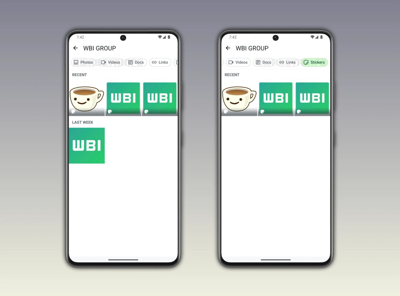 WABetaInfo Screenshots Sticker-Filter Beta WABetaInfo Screenshots Sticker-Filter Beta