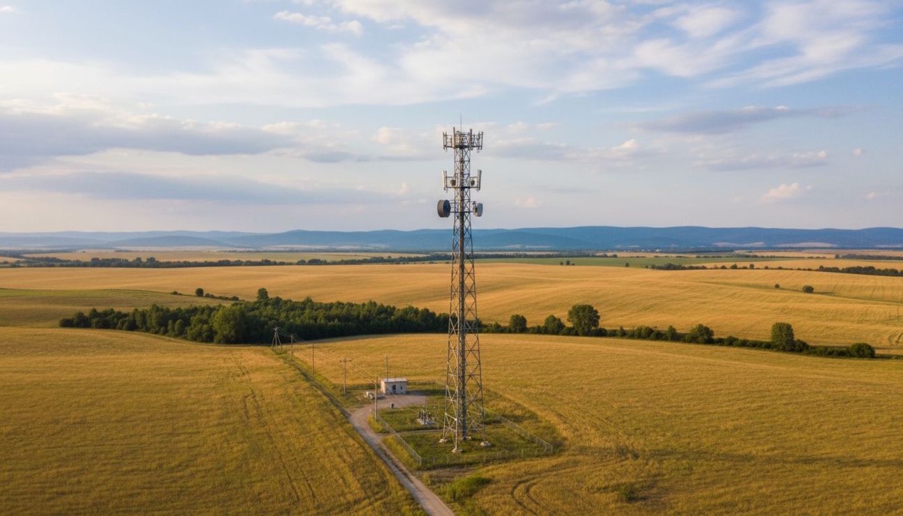 Mobilfunkmast auf dem Land