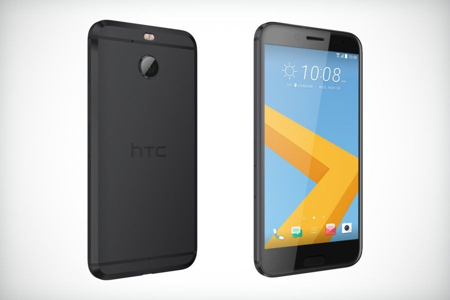 HTC 10 evo Schwarz Front- und Rückseite