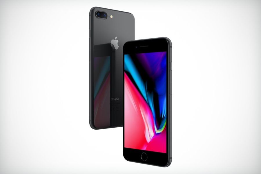 Apple iPhone 8 Plus Front Schwarz