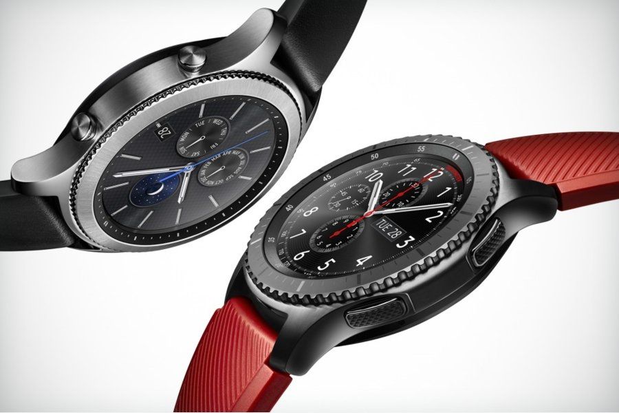 Samsung Gear S3 Frontier und Classic in Rot und Schwarz