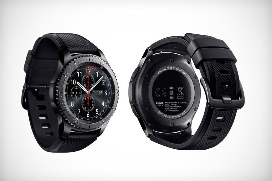Samsung Gear S3 Frontier Front- und Rückansicht