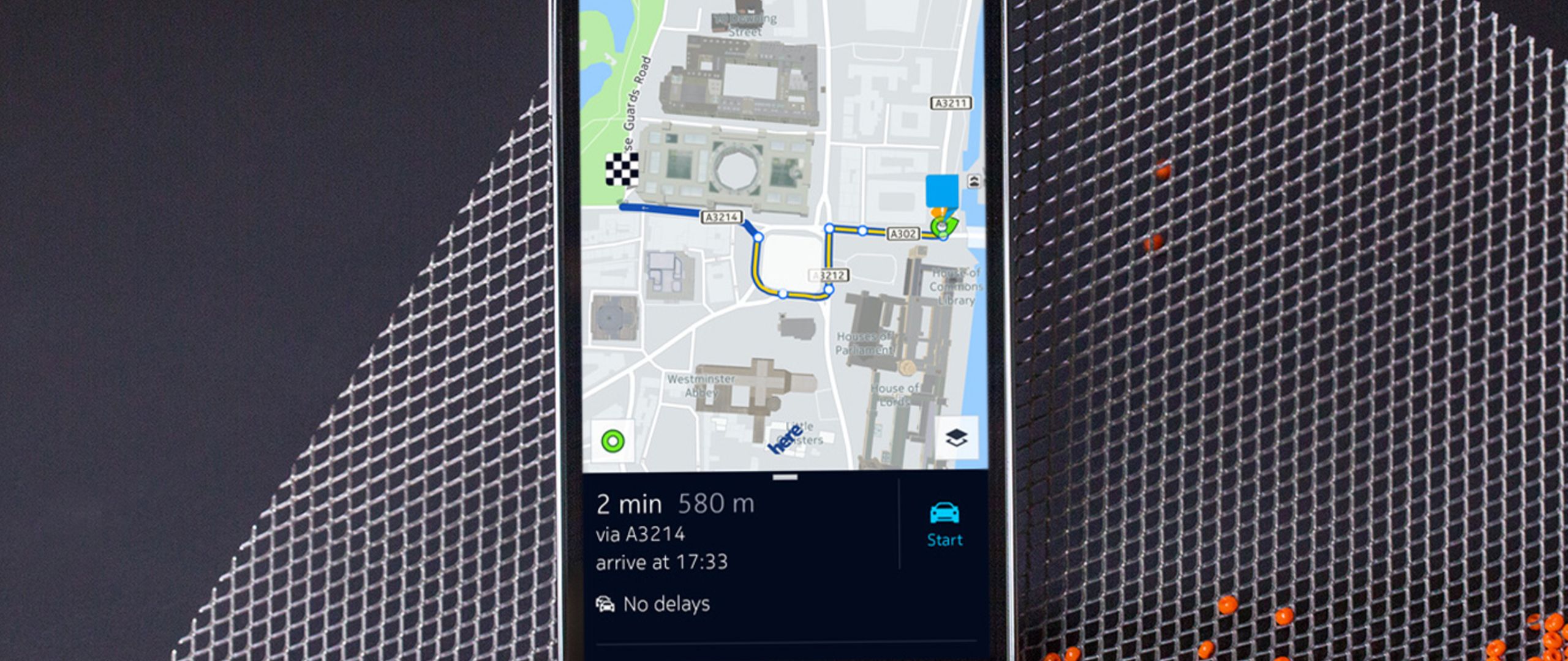 Die Karten von Nokia HERE sind auch im Offline-Modus abrufbar. 