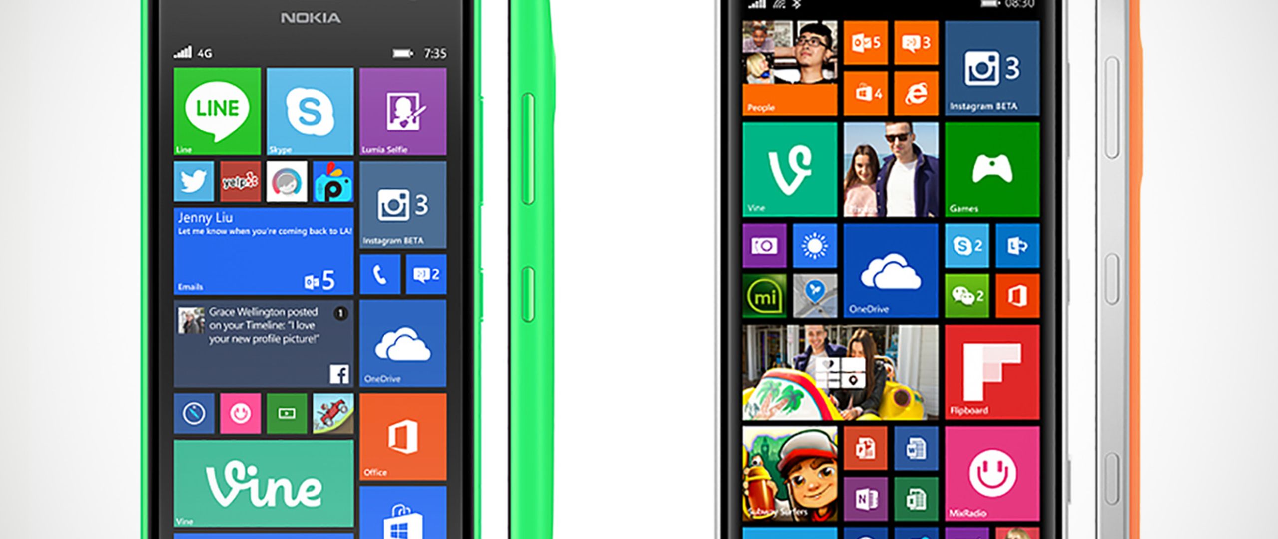 Lumia 730 und 735 sind baugleich, und auch das Lumia 830 folgt dem typischen Nokia-Design