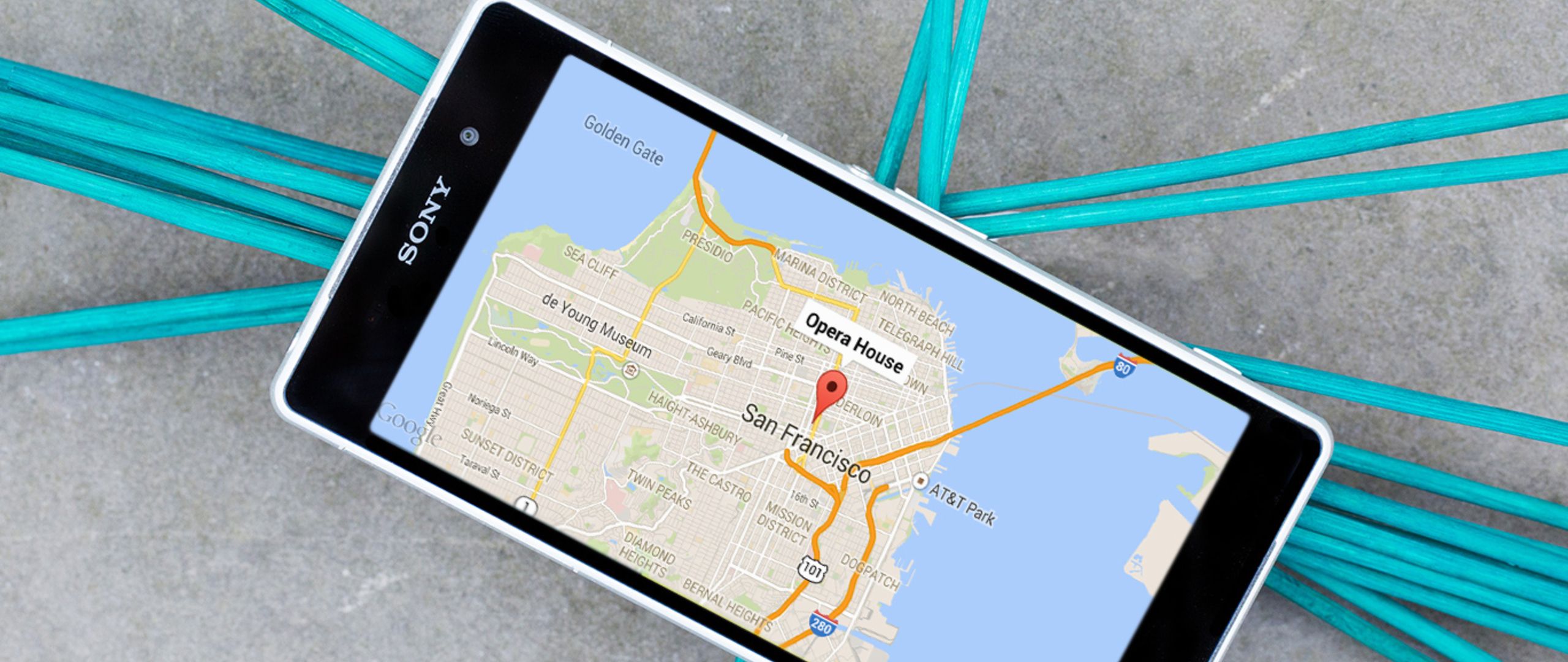 Google Maps zeigt Karte von San Francisco