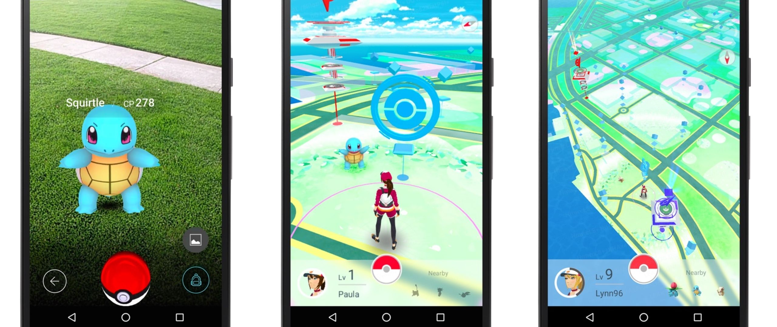Die ersten offiziellen Screenshots von Pokemon Go.