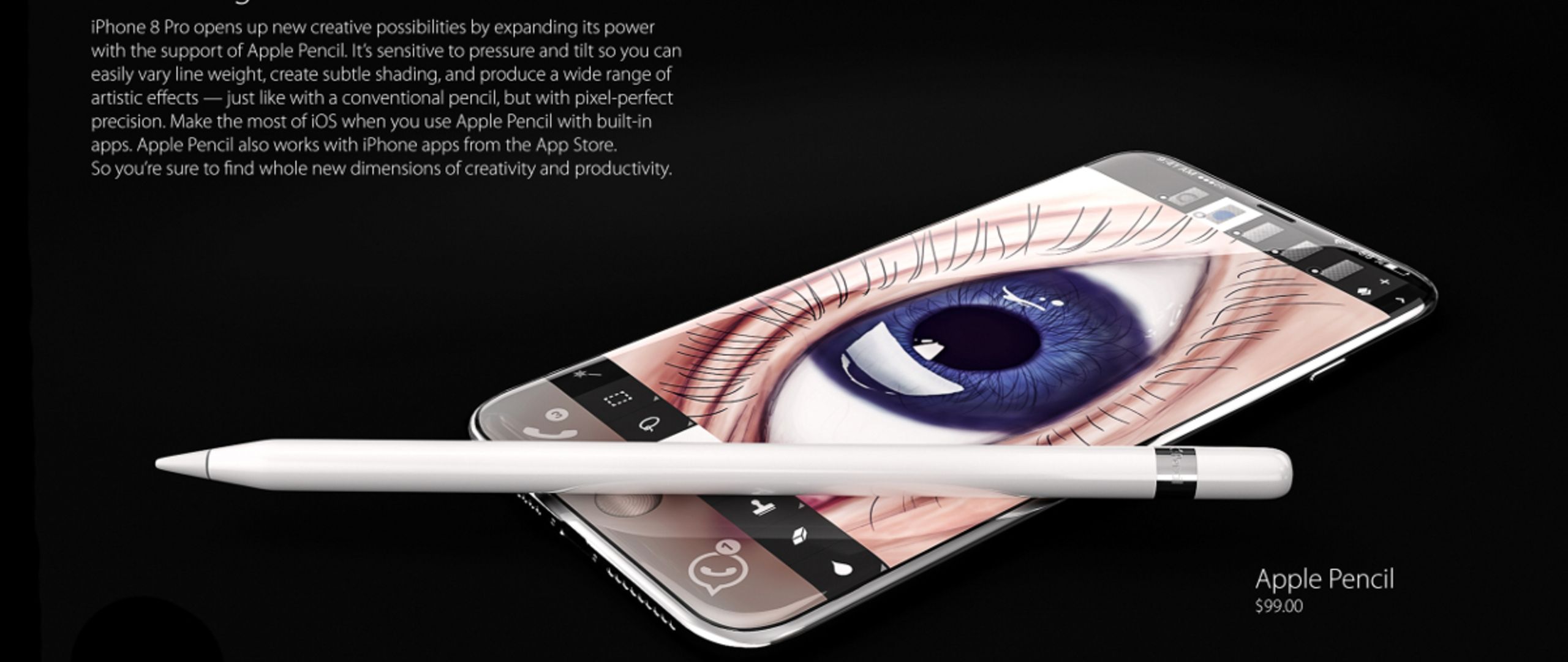 iPhone 8 Pro Apple Pencil