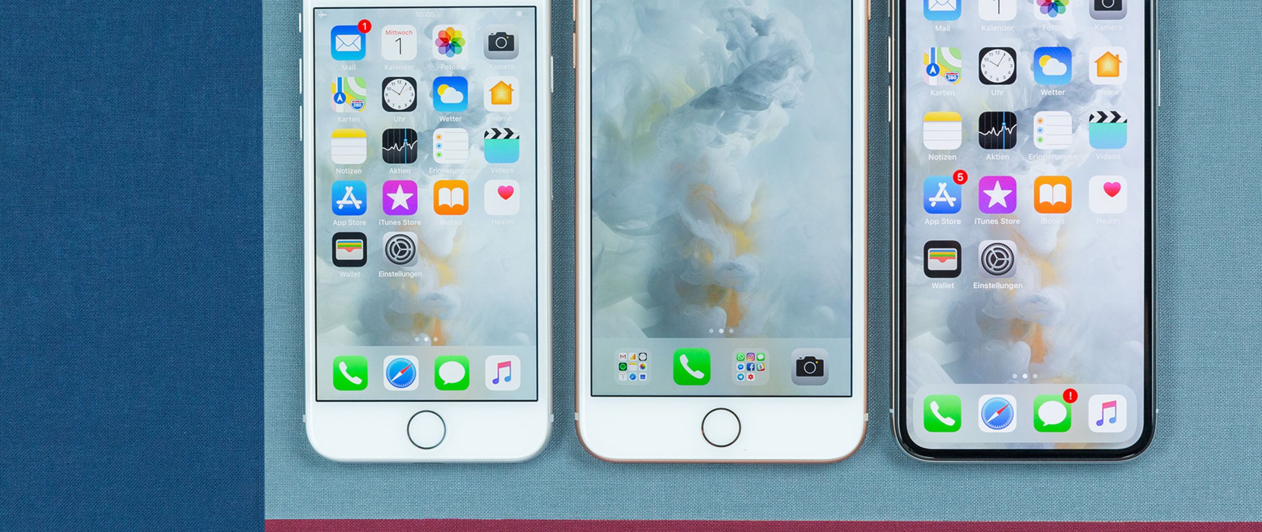 Vergleich iPhone 8, iPhone 8 Plus, iPhone X