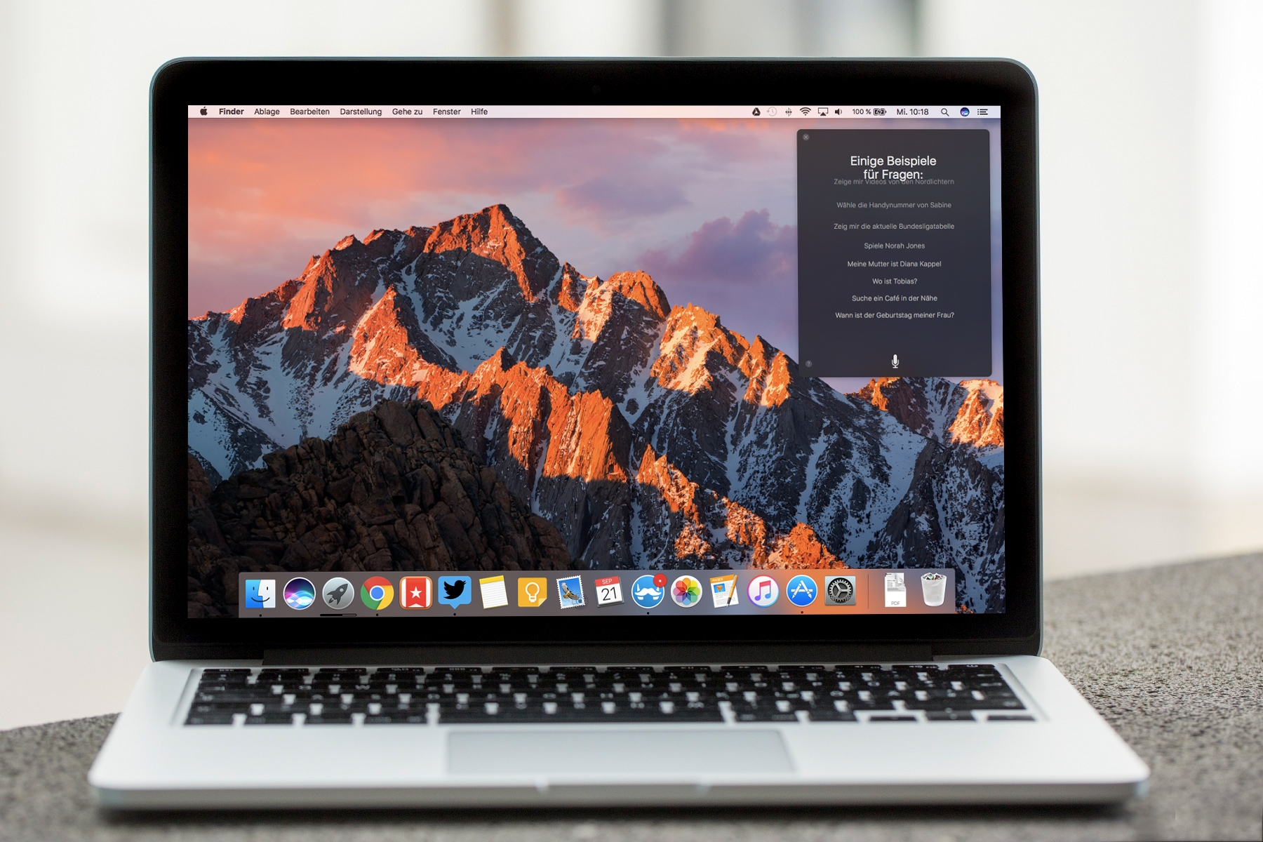 macOS Sierra und Siri
