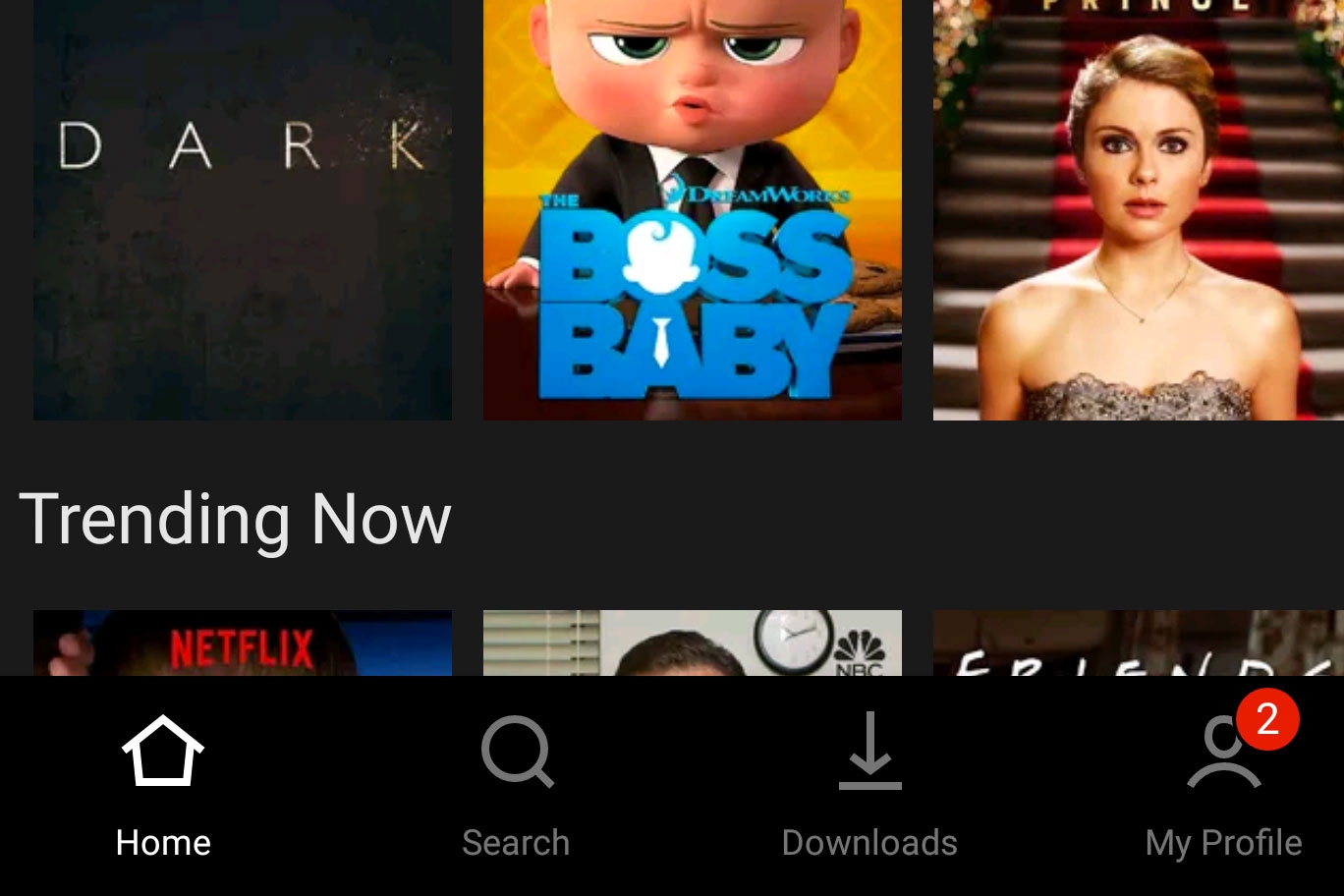 Netflix-Andoid-UI