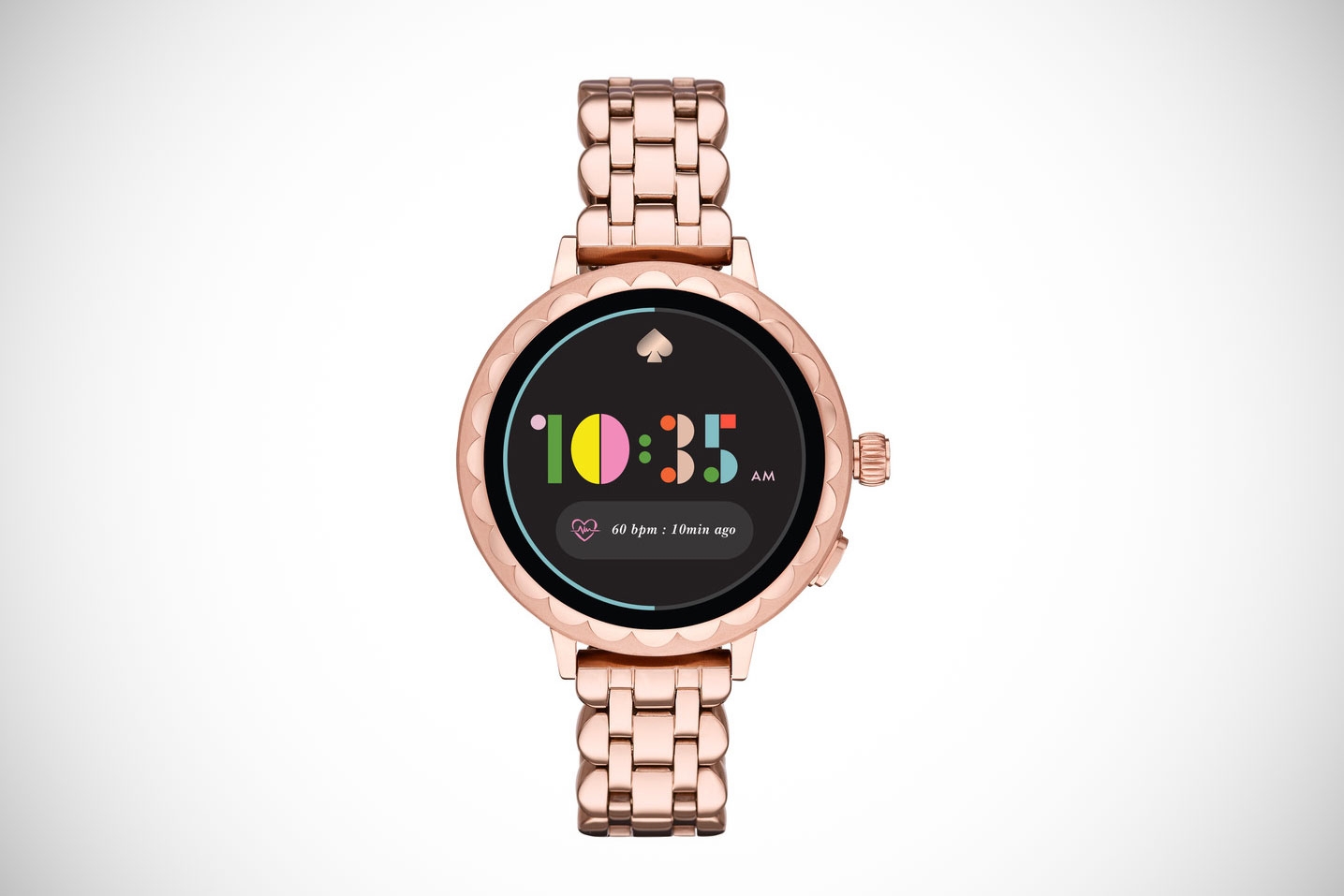 Kate Spade Scallpo 2 Smartwatch mit roségoldenem Gliederarmband