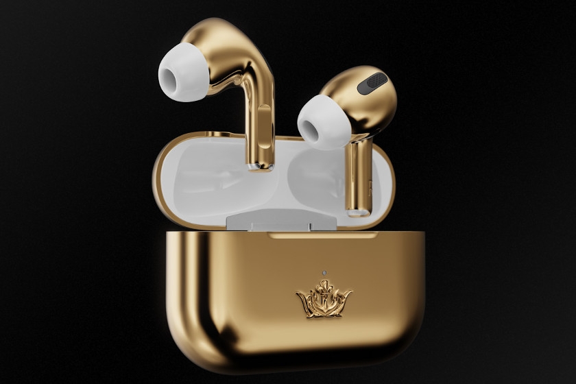 Die vergoldeten AirPods Pro von Caviar