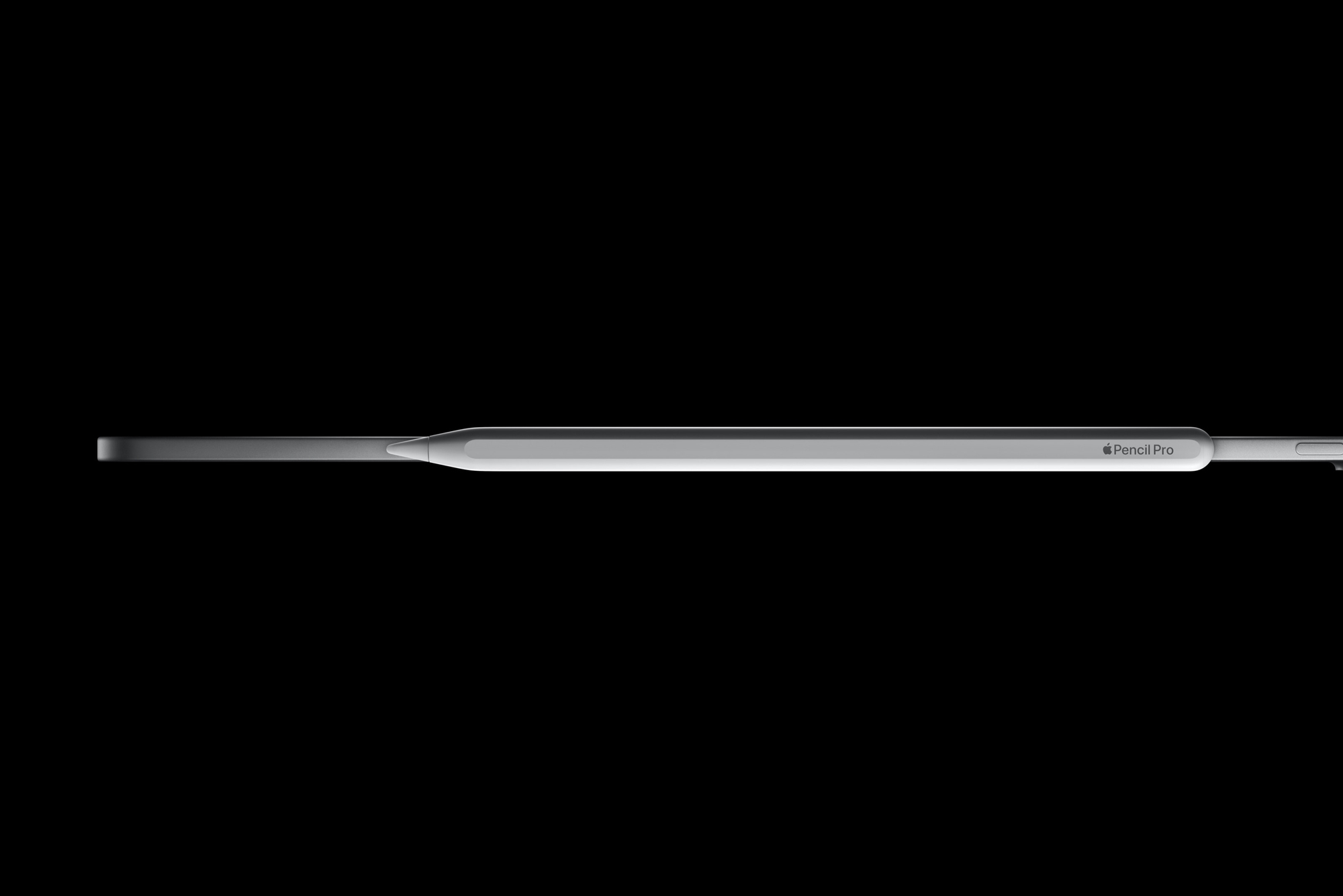 Der Apple Pencil Pro angedockt am iPad Pro (M4)