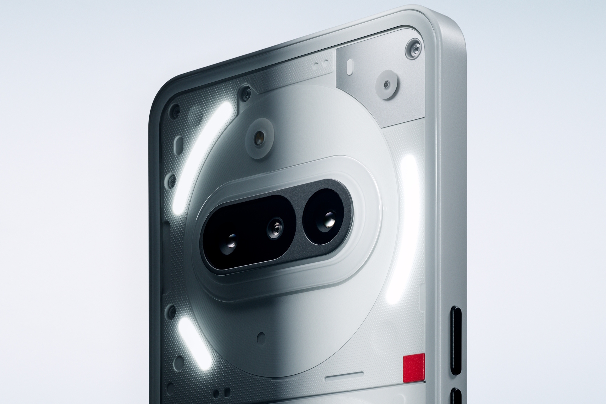 Das Nothing Phone (3a) in Weiß