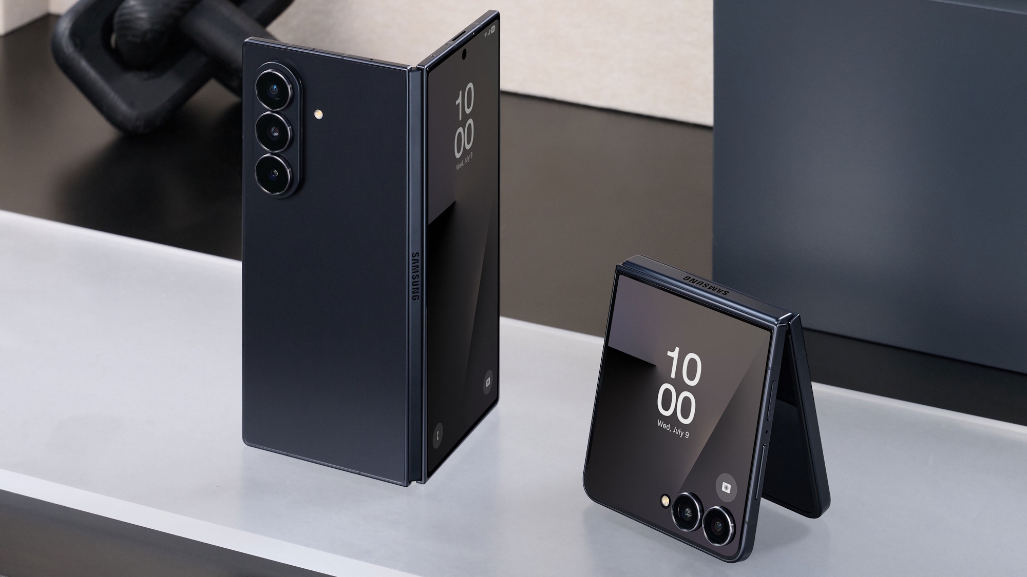Galaxy Z Fold 7 und Z Flip 7 in Schwarz