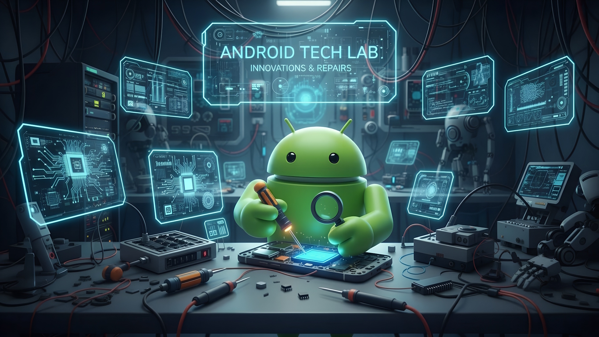 Android bastelt am Smartphone