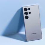 Galaxy S25 Ultra Titanium Silverblue auf Foto