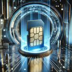 Eine SIM-Karte vor einem Portal